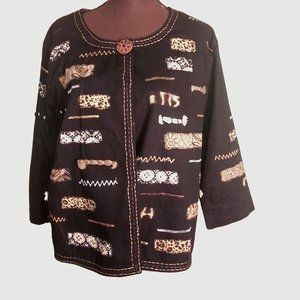 Plus Size Vintage Jacket, Women's Jacket, Oversize Jacket,  Vintage Top, Jacket